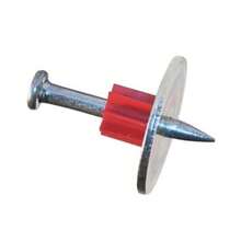 Fastener Pin with Washer Robust Fastener Washer Steel Nail Kit for Ceiling Cement Wall Concrete - Clavo de arandela de fijación - Ver 7