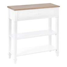 HOMCOM Mesa de banco - Blanco - Ver 6