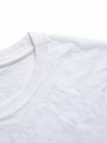 Women's 100% Cotton T-Shirt/Blouse, Oversized, For Training, Walking, Crossfit, Gym, Weightlifting, Fitness, Cardio, Comfortable, Lightweight, And Refreshing Fabric - 白色 - 查看 4