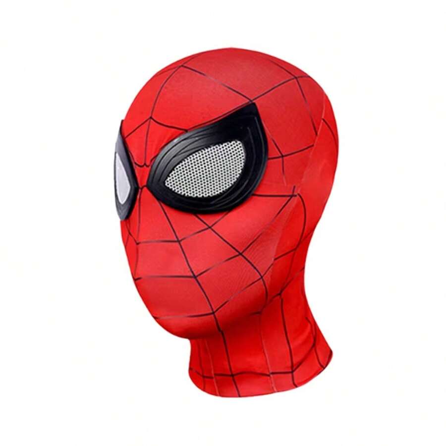 Marvel 1pc Superhero Spider Man Masks Miles Morales Cosplay Mask For Boys Girls Carnival Adults Cosplay Costume Props New Year's Gift, Valentine's Day Gift, Easter Gift - Red - View 1