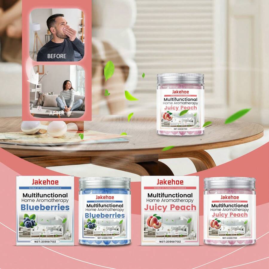 Aromatizante Sólido Para El Hogar, Fragancia Duradera Y Natural, Elimina Olores Desagradables, Uso Fácil Sin Mantenimiento, Ideal Para Sala, Dormitorio, Baño Y Espacios Cerrados.