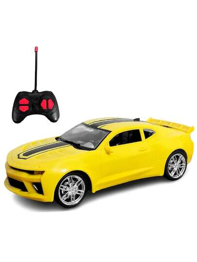 Carrinho de Controle Remoto Super Carro Amarelo 4 Funções
