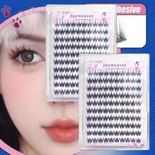 100 Clusters Self-Adhesive Eyelashes - C-Curl Slender Dog Style, 10-12mm Mixed Lengths, 0.07mm Ultra-Thin Natural Lashes For Anime/Doll/Cat-Eye Looks, Beginner-Friendly False Lashes To Enlarge Eyes, Eye Lash Extensions Supplies, Beginnerfriendly Makeup, Wispy Lash Effect, Lightweight Lash Clusters, Lash Enhancement, Beauty Lovers - C - 查看 10