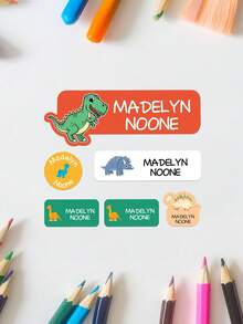Customized Daycare Labels, School Supplies Stickers, Waterproof Labels, Personalized Name Labels, Back To School Labels, Reusable - Multicolor - View 17