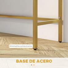 HOMCOM Mesa de banco - Blanco - Ver 4