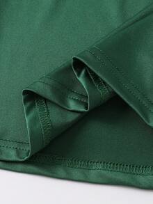 2pcs Young BoyTrendy Summer Cute Dinosaur Graphic T-Shirt And Shorts Set - Green - View 8