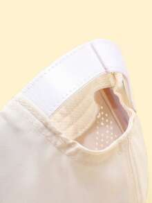 1pc Soft & Skin-Friendly Solid Color Foldable Baseball Cap, Quick-Drying Breathable Fabric - 1PC - View 9