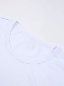 Disney Judy Hopps & Nick Wilde Rip-Through Graphic Women's Short Sleeve T-Shirt Casual Daily Wear Top - 白色 - 查看 2