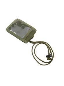 战术证件卡套魔术贴布导游证件套户外旅行笔袋和尼龙挂绳 - 彩色 - 查看 4