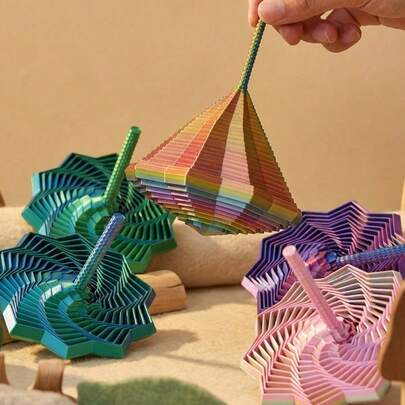 1pc 3D Printed Star Polygonal Stress-Relieving Toy, Three-Dimensional Folding Structure Fingertip Stress-Relieving, Visual And Auditory Soothing Toy, Desktop Decoration, Christmas Gift, Birthday Party Gift, Ideal Festival Gift.