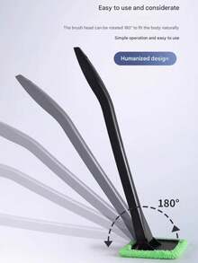 1 pieza Cepillo de limpieza para parabrisas de coche, cepillo desincrustante para parabrisas, herramienta de limpieza para cristal delantero - A - Ver 5