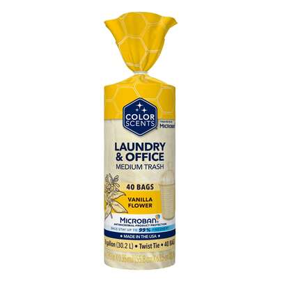 Pink Scented Trash Bags With Twist Ties, 8 Gallon Capacity, 45 Count