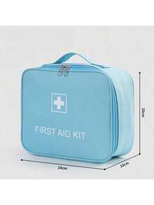 1pc/2pcs Large Capacity First Aid Kit Set, Made Of Oxford Cloth With Smart Compartments. Reusable Zipper Medication Storage Organizer Bag, Portable Fabric Medical Bag Suitable For Home, Travel, Office And Outdoor. Multifunctional Epidemic Prevention Emergency Supplies, Practical Daily Essential, Ideal Holiday Gift For Family And Friends. - One Size - View 19
