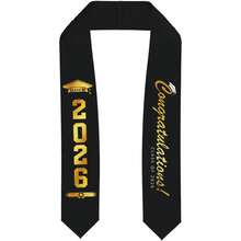 2026 Graduation Stoles Grad Stoles, Unisex Adult Graduates, Sash For High School, College, Bachelor, Degrees 4.5"(Width) X 62"(Length) - Lớp năm 2026 5 - Xem 7