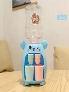 Children's Educational Role-Play Game, Cute Cartoon Mini Water Dispenser, Rabbit/Panda/Car Design, Dual Spouts For Parent-Child Interaction, Smart Early Education Toy, Christmas/Halloween Gift - Multicolor - View 5