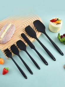 6pcs Premium Silicone Kitchen Utensil Set, Including Baking Tools. Heat-Resistant, Non-Stick, Suitable For Frying, Stir-Frying, Stewing And Baking - Multicolor - View 10