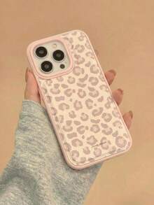 1个韩版ins风粉色豹纹手机壳，兼容 17 Pro Max、17 Pro、17、16 Pro Max、16 Pro、16、15 Pro Max、15 Pro、15、14 Pro Max、14 Pro、14、13 Pro Max、13 Pro、13、12 Pro Max、12 Pro、12、11，女童心形软壳保护套 - 淺粉色 - 查看 3
