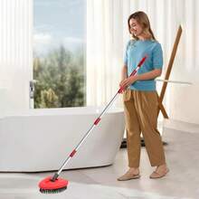 Fatmass Scrub Brush Mop Head Replacement Compatible With O Cedar EasyWring 1 Tank Spin Mop,New Upgrade Stiff Bristle Shower Brush Scrubbing Brush Cleaning Brush For Bathroom, Kitchen, Tub, Tile - ColorA - 查看 6