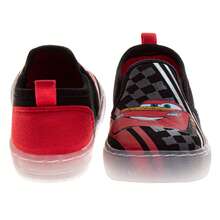 Disney Cars Lightning McQueen Boys Shoes, Boys Slip-On, Canvas Shoes - Kids Loafers, Casual Sneakers Red And Black, Walking Shoes (Little Kid Sizes 7-12) - Red - View 6