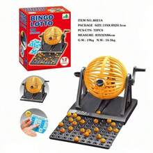 New Classic Mini Bingo Lottery Game Spinning Machine With 90 Numbers And 12 Cards, For Families, Parties, Get-Togethers, Drinking Games - Multicolor - View 10