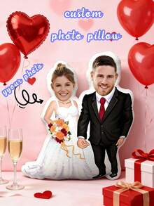 Customizable Plush Photo Ugly Pillow, Personalized Face Filling Printed Double-Sided Cushion - Dad, Mom, Pet, Graduation, Birthday, Father's Day, Mother's Day, Halloween, Christmas, Valentine's Day, Anniversary, Memorial Day, Thanksgiving, Easter, April Fool's Day, Carnival, Back To School, National Day Gifts - Star - View 6