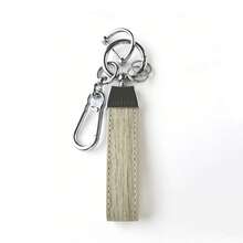 高级男士汽车真皮钥匙扣，简约优雅配饰，创意简约时尚汽车钥匙链，腰挂钥匙扣，真皮钥匙圈，汽车钥匙礼品 - A - 查看 14