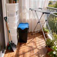 30x30x20厘米可堆叠垃圾桶/储物桶/分类桶，厨房/客厅/浴室垃圾桶，颜色随机 - 查看 5