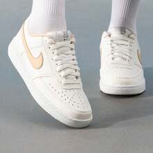 Women's NIKE COURT VISION LO NN Sneakers, Breathable Casual Commute Shoes, Running Shoes, Travel Leisure Shoes DH3158-103 - White - View 1