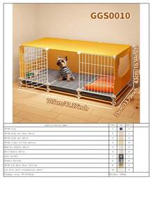 Casa para cachorros mediana con bandeja extraíble para una limpieza fácil, diseño modular adecuado para perros pequeños como Pomerania, Teddy, Bichón Frisé - Multicolor - Ver 16