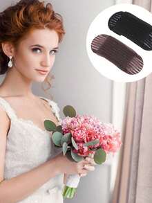 4pcs Women's Invisible Hair Pads, Hair Volume Increasing Hair Clips Hair Styling Tools Accessories - Multicolor - View 2