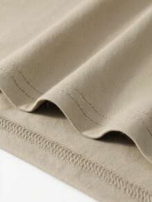 Unisex Workout T-Shirt,  Style, 100% Cotton. Perfect For Training, Walking, CrossFit, Gym, Weightlifting, Cardio. Comfortable And Stylish, Lightweight And Breathable Fabric. - 卡其色 - 查看 2