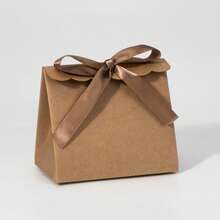 20pcs Mini Packaging Bags, Lace Small Paper Bags, Ribbon Bow Delicate Packaging Bags, Gift Boxes, Small Gift Bags, Suitable For Wedding Party, Candy Packaging - Lace-trimmed Paper Bag - View 20