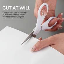 10pcs Multi-Dimension Cuttable Clear Double Sided Adhesive Sheets For DIY Adding Pop Cards Making Scrapbooking Crafts Supplies Sticky Sheets New - White - View 4