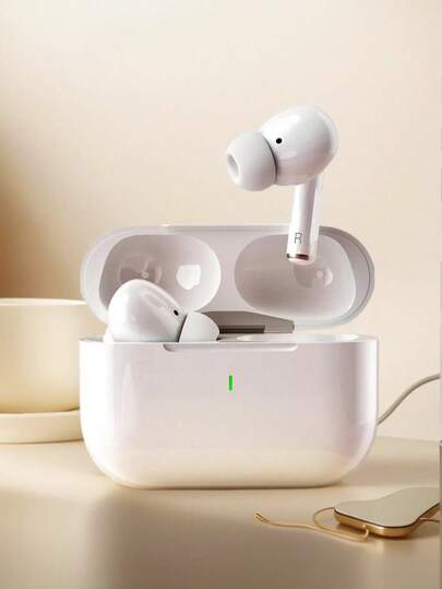 MovingTing Wireless Bluetooth Earphones TWS, Active Noise Cancelling Earphones With HiFi Stereo Sound, Wireless Charging Case, Waterproof In-Ear Design, Long Battery Life For Travel, Fitness, Office And Daily Use