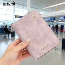 Passport Holder With Zipper, Slots For ID Card And Credit Card, Portable Foldable Storage Bag, Essential Travel Document Organizer, Fashionable Design, Suitable For All Seasons, Indispensable Travel Accessory - Multicolor - View 6