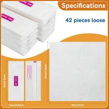 Wet Wipes Travel Size - 42PCS Body Wipes Individually Wrapped Bulk For Camping Restaurant Party Barbecue Picnic Hiking Outdoor S - C - 查看 3