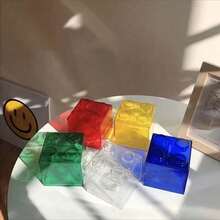 2026年爆款透明积木存钱罐 - 创意新颖的青少年硬币储蓄盒 - DIY亚克力硬币储蓄罐 - 生日/节日/愚人节礼物 - 彩色 - 查看 9