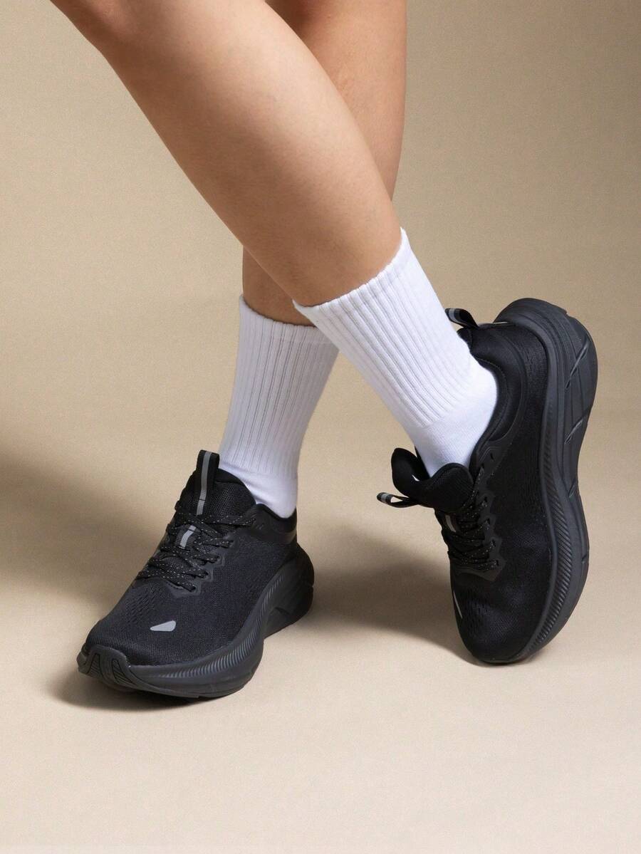 Women Walking Shoes - Black - View 1
