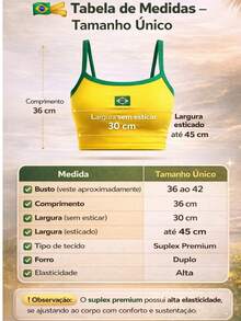 Brazilian Blue Cropped Top - Azul - Ver 5