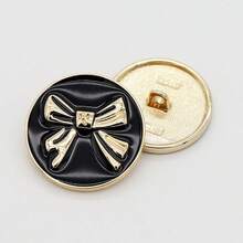 5/10 chiếc khuy bấm tròn bằng kim loại hình nơ, thích hợp cho áo khoác, áo vest, áo len, áo sơ mi, quần áo tự may, đồ thủ công, dụng cụ nghệ thuật, phụ kiện may vá. - Cung tròn - Xem 6