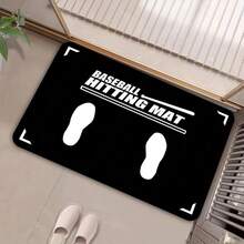 1pc Soft Training Mat Compatible For Batting Practice - Machine-Washable Carpet Suitable For Indoor Entryway, Batting Stance Practice, Home Gym - & Training Pad - 白色 - 查看 8