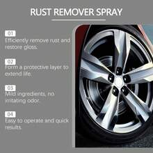 Removedor de óxido para ruedas de automóvil, removedor de óxido, limpiador, abrillantador y convertidor de óxido para pintura de automóvil. - A - Ver 7