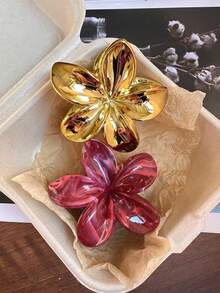 花卉图案ABS塑料发爪夹 - 彩色 - 查看 5