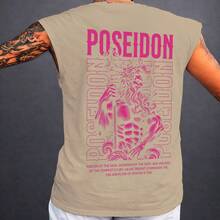 Oversized Tank Top Greek Gods Ref4620 - Khaki - View 1