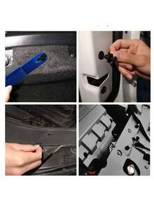 100/50/20 Pcs 8mm Black Plastic Rivets - Durable Fasteners For Car Bumper And Repair - Fit Most Automotive, Auto Parts Rivet Fasteners, Auxiliary Hooks - Screw - View 3