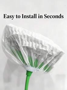 50/100 piezas de papel absorbente de polvo reutilizable y antiestático, evita el enredo del cabello, absorbe la electricidad estática, evita el atascamiento de la fregona, hecho de tela no tejida para cubrir la escoba, adecuado para el piso de la oficina - Ver 3