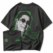 Basic Casual Comfortable Printed T-Shirt - Special Model:  Bom Partideiro - Special Store Promotion - 黑色 - 查看 1