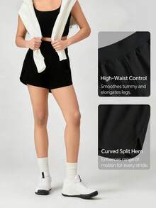 Women's Athletic Yoga Shorts, High-Waisted Comfort Fit, Loose Running Workout Shorts, Breathable Quick-Dry Fabric, Sporty Style Biker Short Workout Summer Running Workout - 1PCS Grey - 查看 3