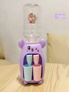 Children's Educational Role-Play Game, Cute Cartoon Mini Water Dispenser, Rabbit/Panda/Car Design, Dual Spouts For Parent-Child Interaction, Smart Early Education Toy, Christmas/Halloween Gift - Multicolor - View 6