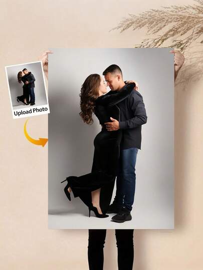 1pc Personalized Canvas Wall Art, Cozy Indoor Framed Canvas, Customizable Frameless Poster, Mother's Day Gift, Wedding Decor, Easter Decoration, Wedding Souvenir, Wedding Supplies, Personalized Memorial Gift, Art Wall, Suitable For Wedding, Mother's Day, Father's Day, Easter, Valentine's Day, Anniversary, Room Decor, Customizable Items, Bedroom Decor, Custom Gifts, Framed Wall Art, Best Friend Gift, Family Gift, Birthday Gift, Gift For Boyfriend, Girlfriend, Family, Lover, Friend